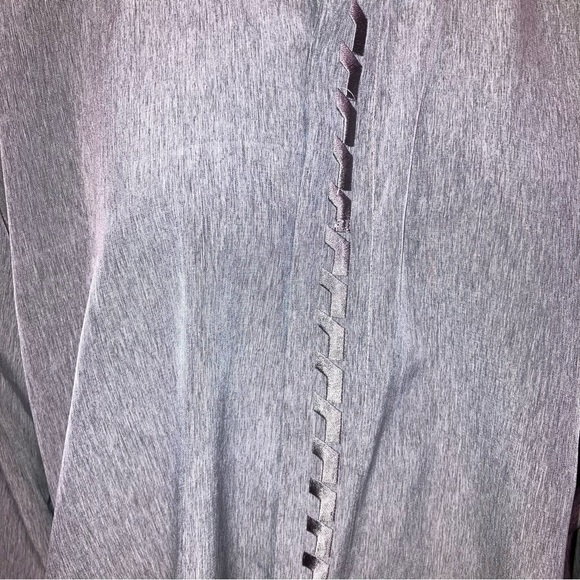 Bellini Collection Vintage Embroidered Gray Long Sleeve Button Up Blouse Large - Picture 9 of 10